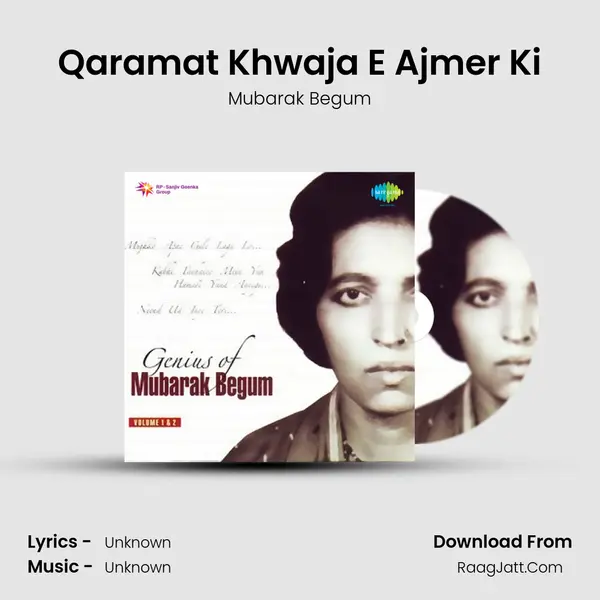 Qaramat Khwaja E Ajmer Ki MP3 Song by Mubarak Begum Cover