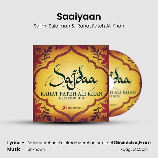 Saaiyaan Cover