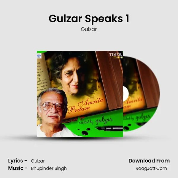 Gulzar Speaks 1 MP3 Song by Gulzar Cover