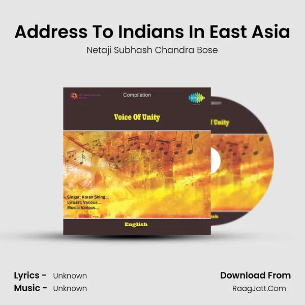 Address To Indians In East Asia MP3 Song by Netaji Subhash Chandra Bose Cover