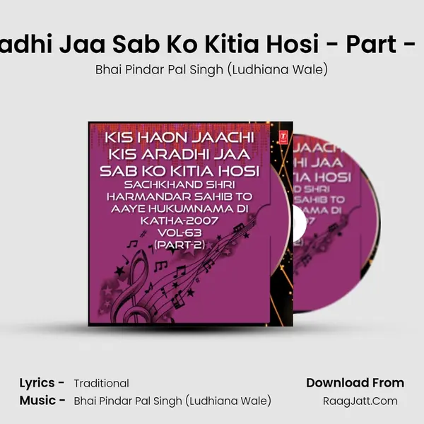 Kis Haon Jaachi Kis Aradhi Jaa Sab Ko Kitia Hosi-Sachkhand Shri Harmandar Sahib To Aaye Hukumnama Di - Bhai Pindar Pal Singh (Ludhiana Wale)