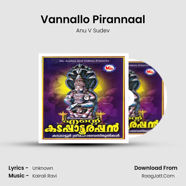 Vannallo Pirannaal MP3 Song by Anu V Sudev Cover