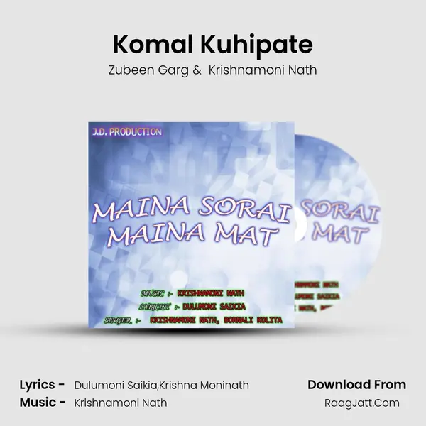 Komal Kuhipate MP3 Song by Zubeen Garg Cover