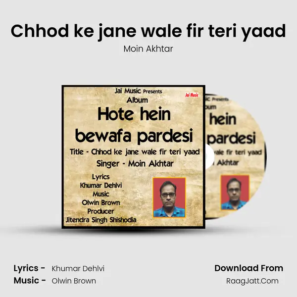 Chhod ke jane wale fir teri yaad - Moin Akhtar