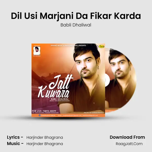 Dil Usi Marjani Da Fikar Karda MP3 Song by Babli Dhaliwal Cover