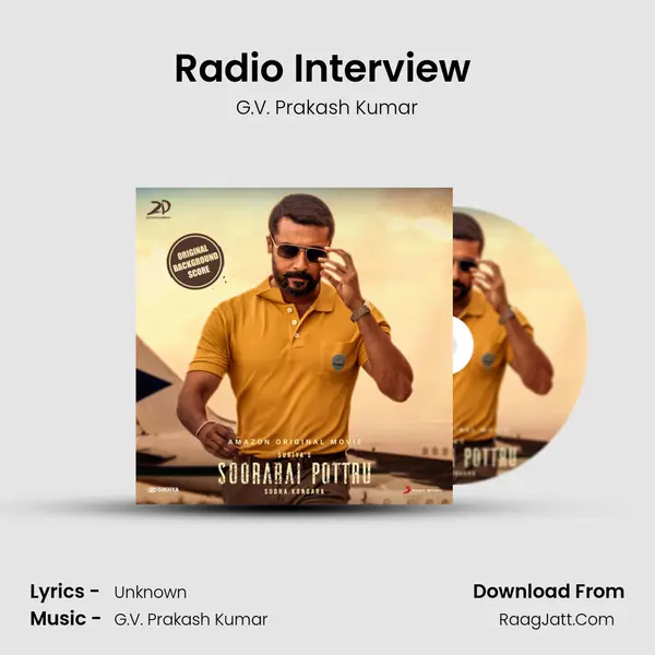 Radio Interview (Background Score) MP3 Song by G.V. Prakash Kumar Cover