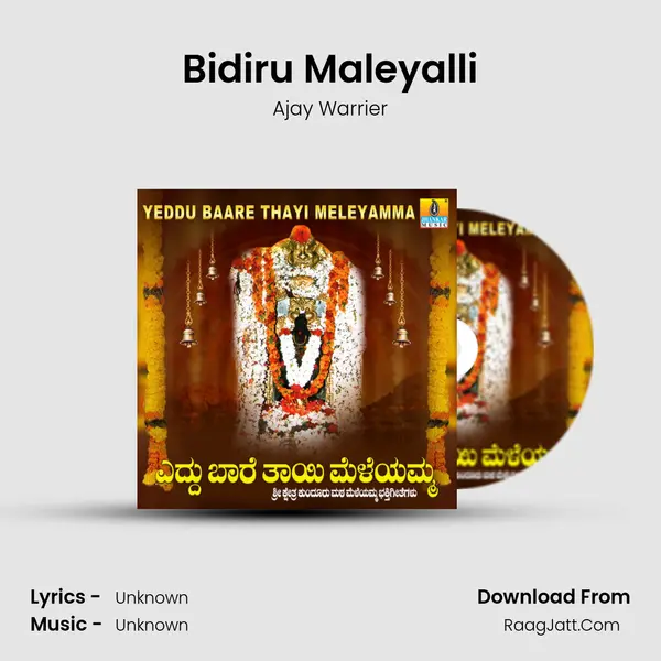 Bidiru Maleyalli MP3 Song by Ajay Warrier Cover