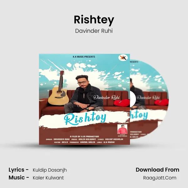 Rishtey MP3 Song by Davinder Ruhi Cover