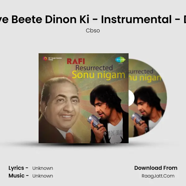 Yaad Na Jaye Beete Dinon Ki - Instrumental - Dil Ek Mandir MP3 Song by Cbso Cover