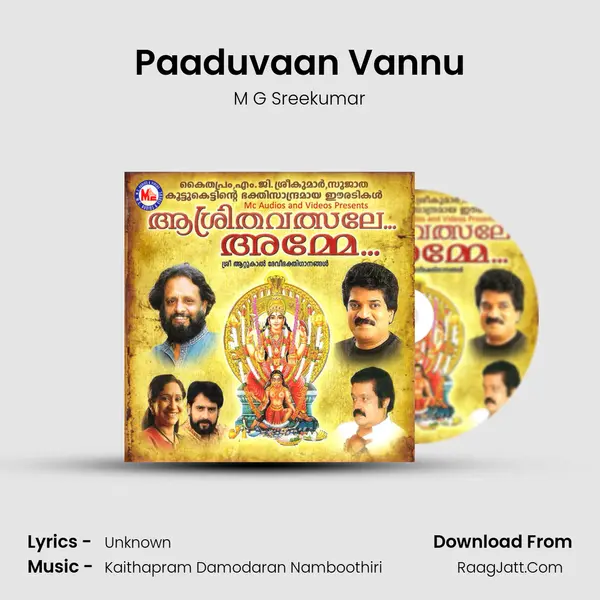 Paaduvaan Vannu MP3 Song by M G Sreekumar Cover