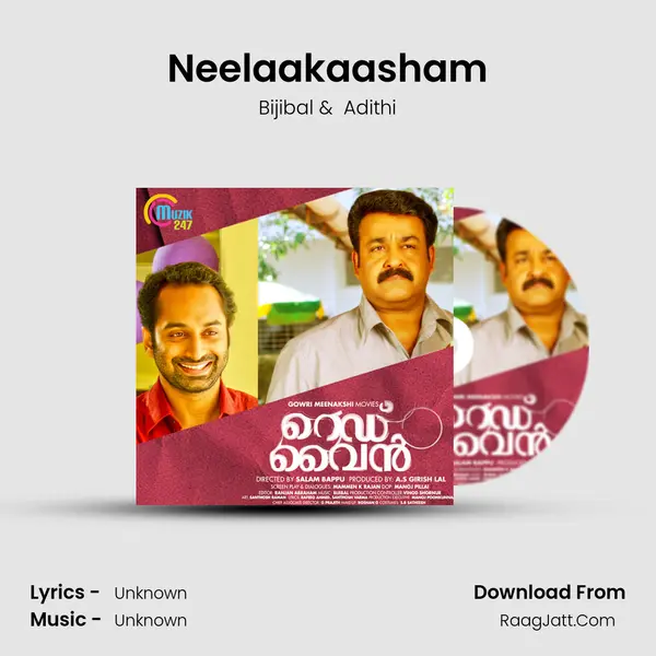 Neelaakaasham MP3 Song by Bijibal Cover
