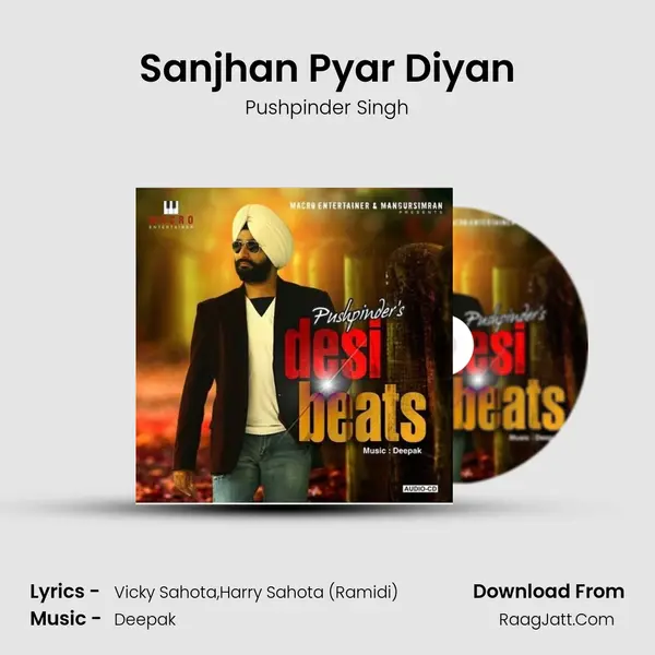 Sanjhan Pyar Diyan MP3 Song by Pushpinder Singh Cover