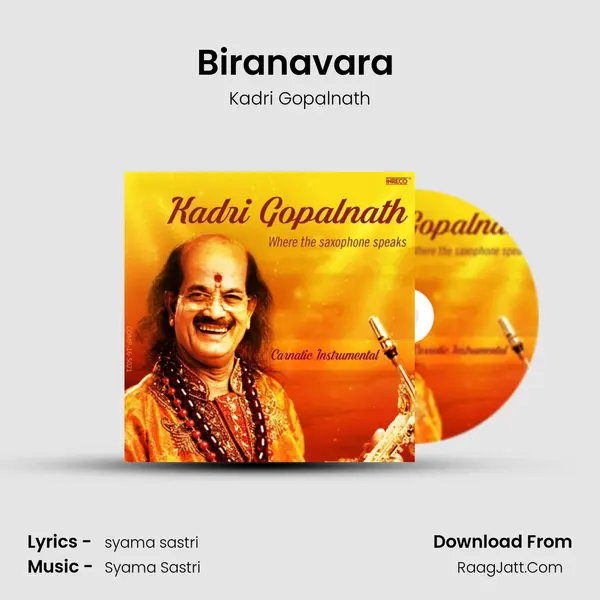 Biranavara (Saxophone) MP3 Song by Kadri Gopalnath Cover