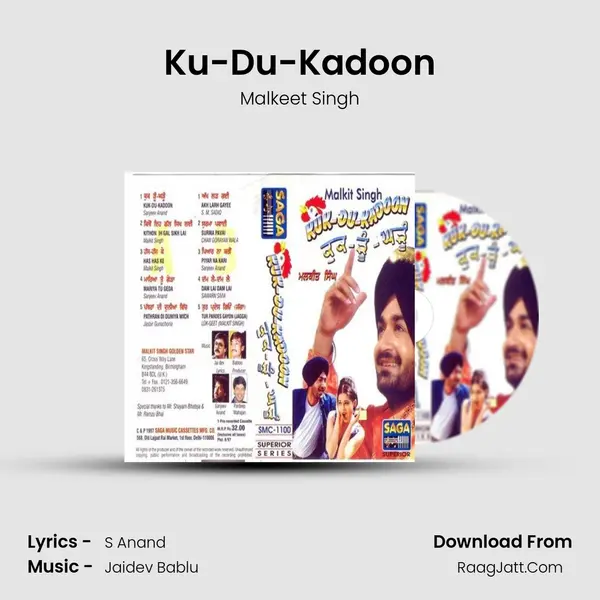 Ku-Du-Kadoon MP3 Song by Malkeet Singh Cover