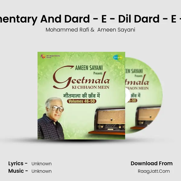 Commentary And Dard - E - Dil Dard - E - Jigar MP3 Song by Mohammed Rafi Cover