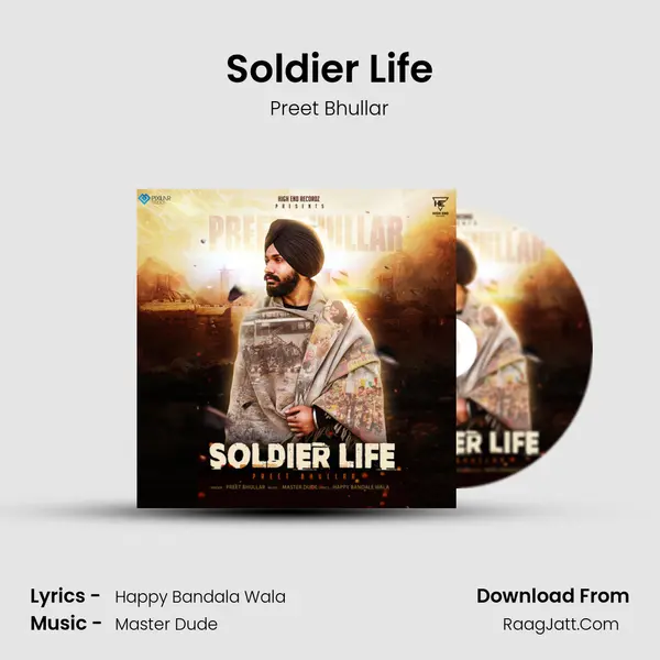 Soldier Life MP3 Song by Preet Bhullar Cover