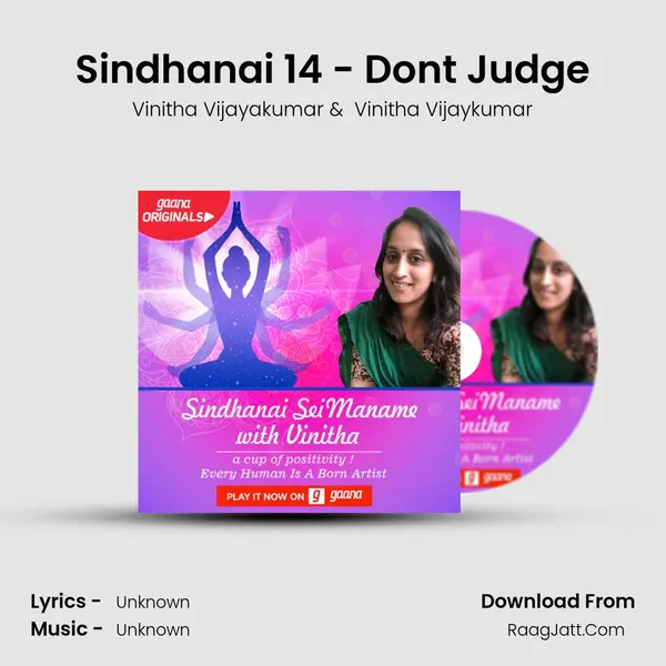 Sindhanai 14 - Dont Judge MP3 Song by Vinitha Vijayakumar Cover