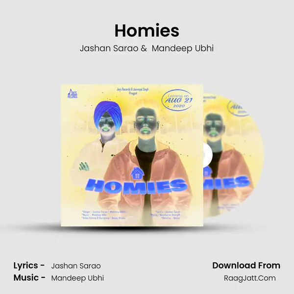 Homies MP3 Song by Jashan Sarao Cover