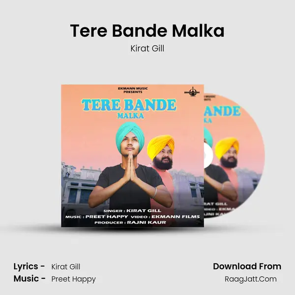 Tere Bande Malka MP3 Song by Kirat Gill Cover