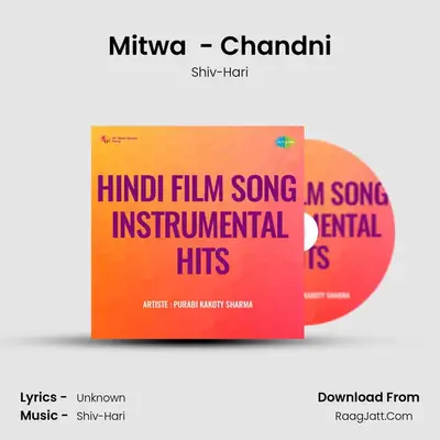 Mitwa (Instrumental) - Chandni MP3 Song by Shiv-Hari Cover