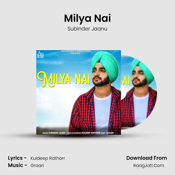 Milya Nai MP3 Song by Subinder Jaanu Cover