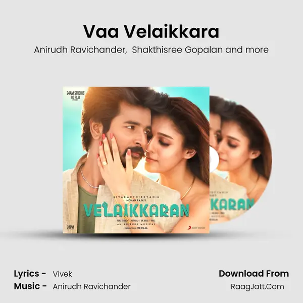 Vaa Velaikkara MP3 Song by Anirudh Ravichander Cover