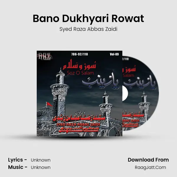 Bano Dukhyari Rowat MP3 Song by Syed Raza Abbas Zaidi Cover