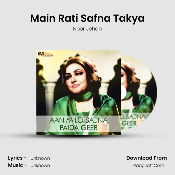 Main Rati Safna Takya MP3 Song by Noor Jehan Cover
