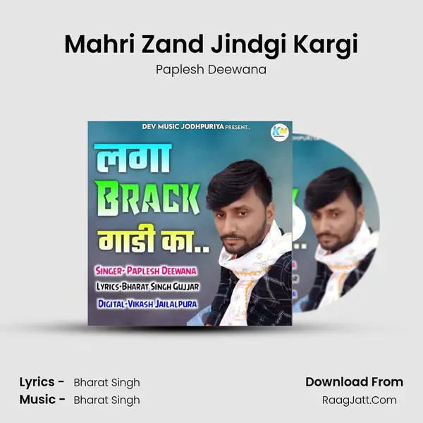 Mahri Zand Jindgi Kargi MP3 Song by Paplesh Deewana Cover