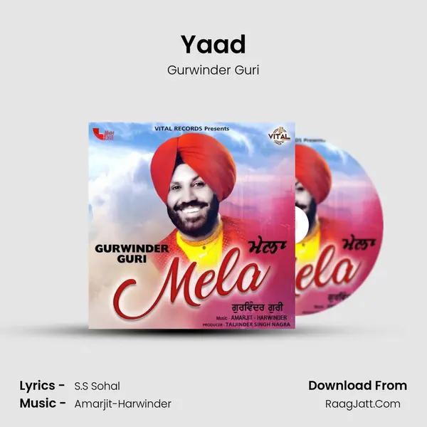 Yaad MP3 Song by Gurwinder Guri Cover