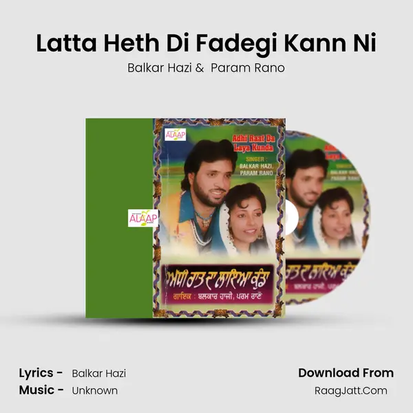 Latta Heth Di Fadegi Kann Ni MP3 Song by Balkar Hazi Cover