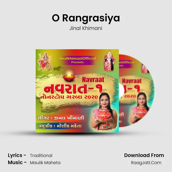 O Rangrasiya MP3 Song by Jinal Khimani Cover