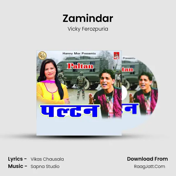 Zamindar MP3 Song by Vicky Ferozpuria Cover