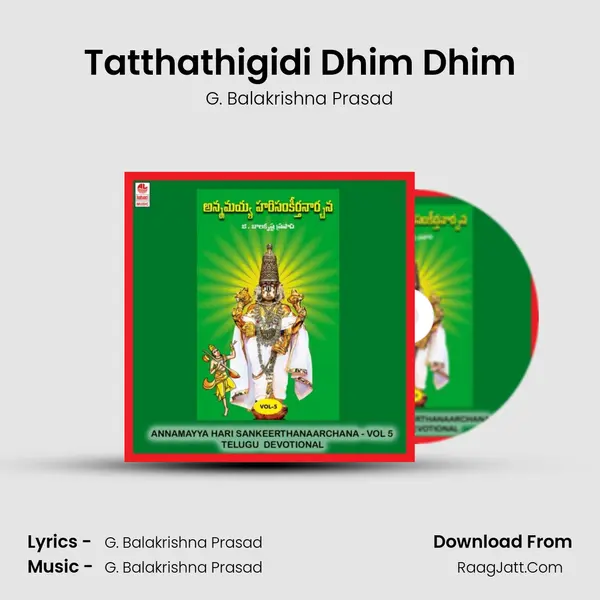 Tatthathigidi Dhim Dhim MP3 Song by G. Balakrishna Prasad Cover