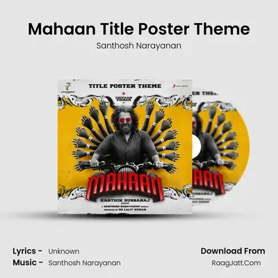 Mahaan Title Poster Theme MP3 Song by Santhosh Narayanan Cover