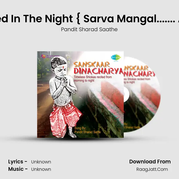 Shlokas To Be Recited In The Night {(I) Sarva Mangal.......(V) Aham Brahmmami} MP3 Song by Pandit Sharad Saathe Cover