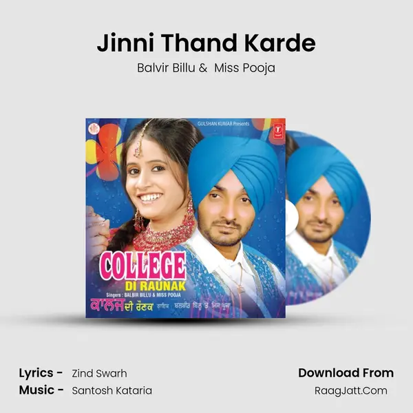 Jinni Thand Karde MP3 Song by Balvir Billu Cover