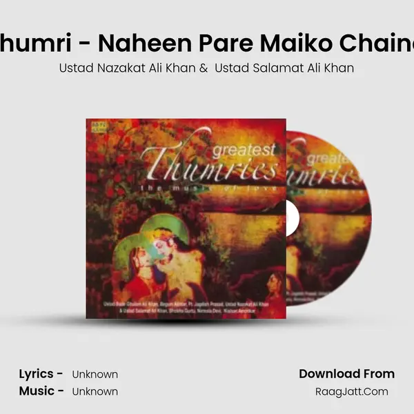 Thumri - Naheen Pare Maiko Chaina MP3 Song by Ustad Nazakat Ali Khan Cover