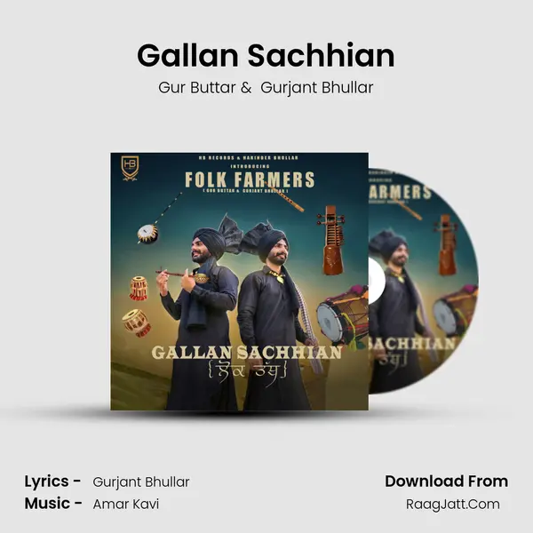 Gallan Sachhian MP3 Song by Gur Buttar Cover