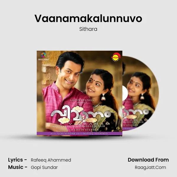 Vaanamakalunnuvo MP3 Song by Sithara Cover