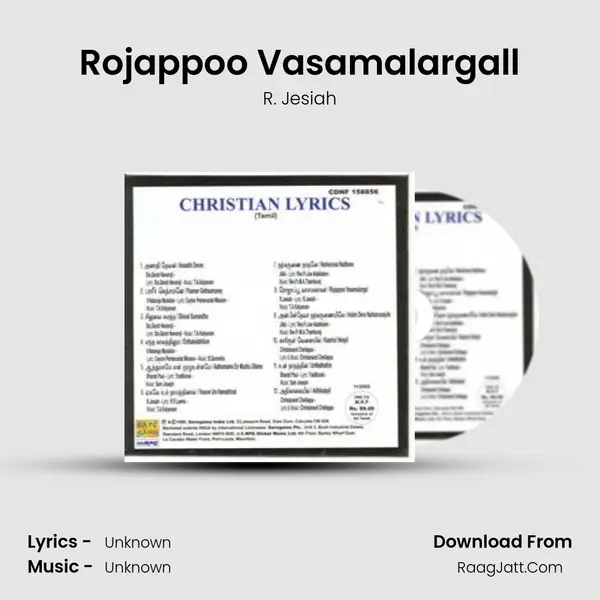 Rojappoo Vasamalargall MP3 Song by R. Jesiah Cover