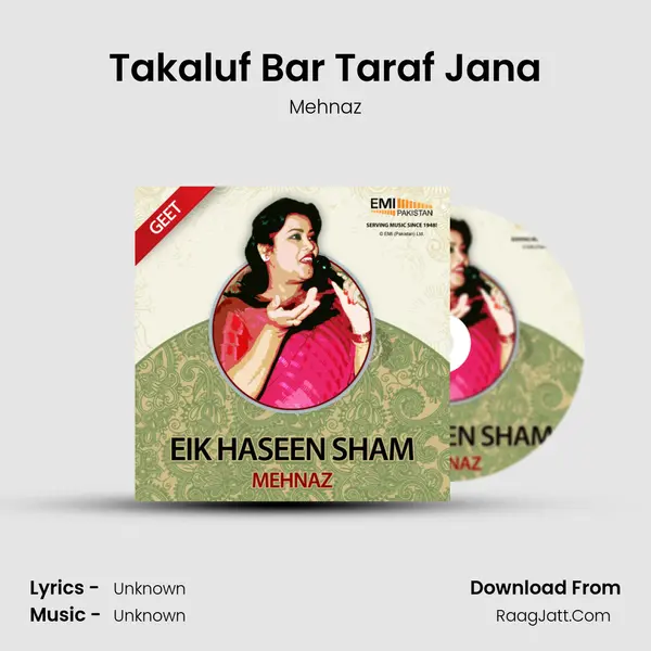 Takaluf Bar Taraf Jana MP3 Song by Mehnaz Cover