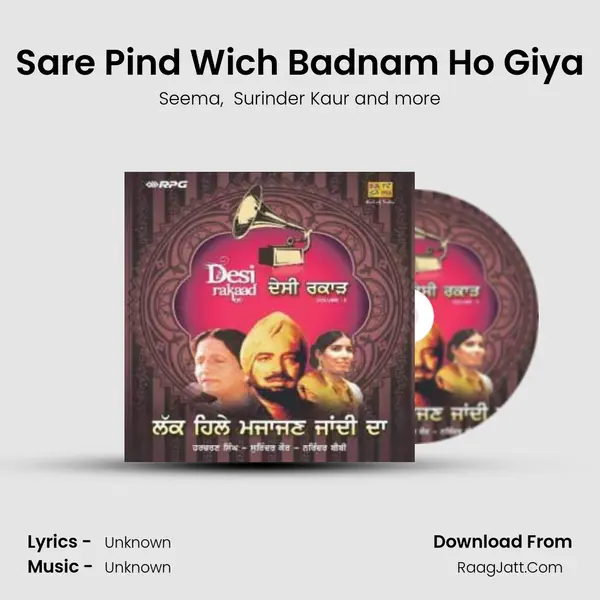 Sare Pind Wich Badnam Ho Giya MP3 Song by Seema Cover