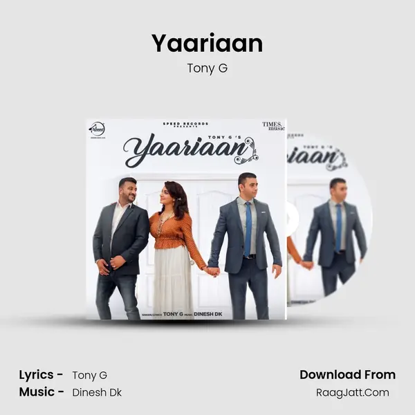 Yaariaan MP3 Song by Tony G Cover