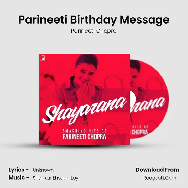 Parineeti Birthday Message MP3 Song by Parineeti Chopra Cover