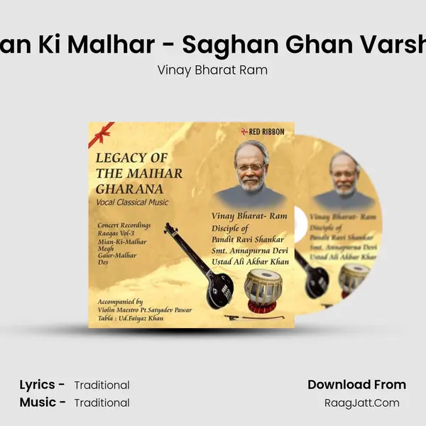 Raag Mian Ki Malhar - Saghan Ghan Varsha Barse MP3 Song by Vinay Bharat Ram Cover