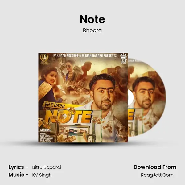 Note MP3 Song by Bhoora Cover