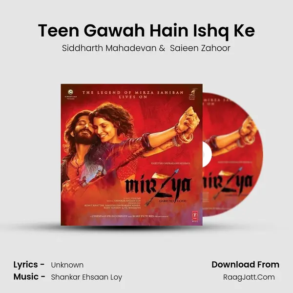 Teen Gawah Hain Ishq Ke MP3 Song by Siddharth Mahadevan Cover