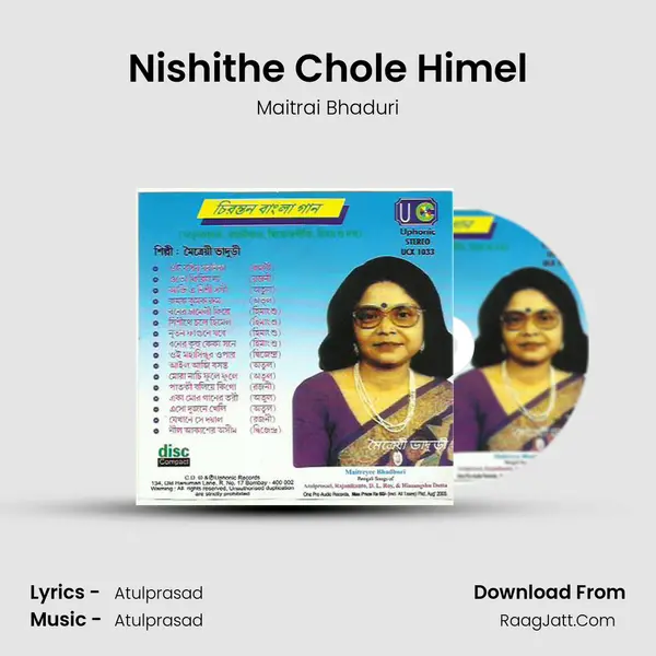 Nishithe Chole Himel MP3 Song by Maitrai Bhaduri Cover