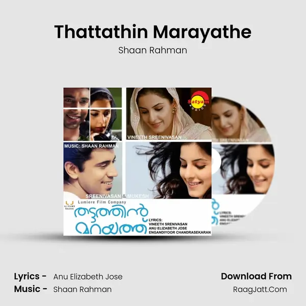 Thattathin Marayathe MP3 Song by Shaan Rahman Cover